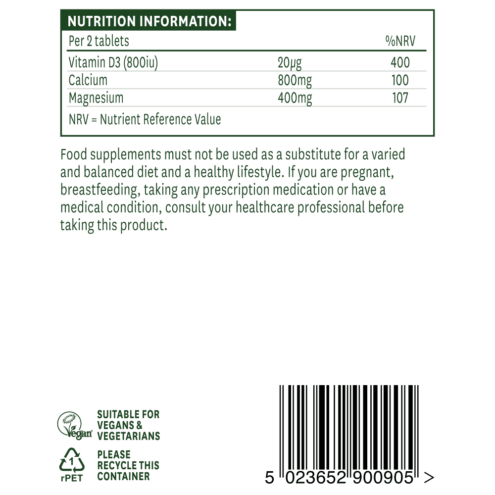 Natures Aid Calcium, Magnesium + Vitamin D3
