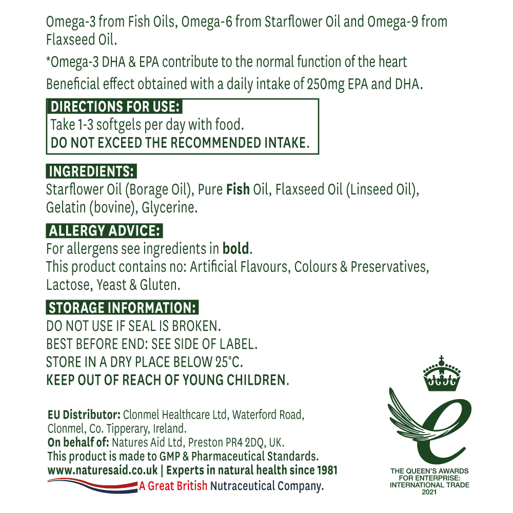 Natures Aid Complete EFA (Omega 3, 6 + 9)