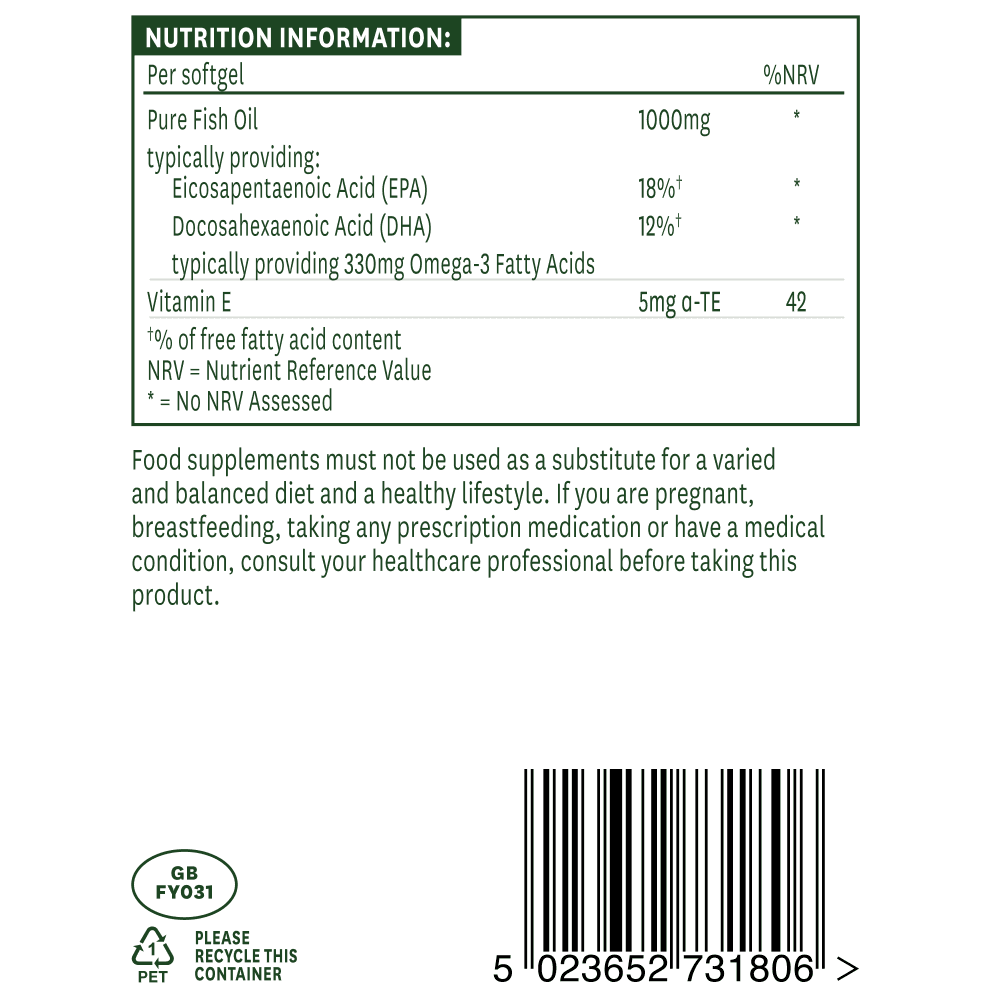 Natures Aid Fish Oil 1000mg