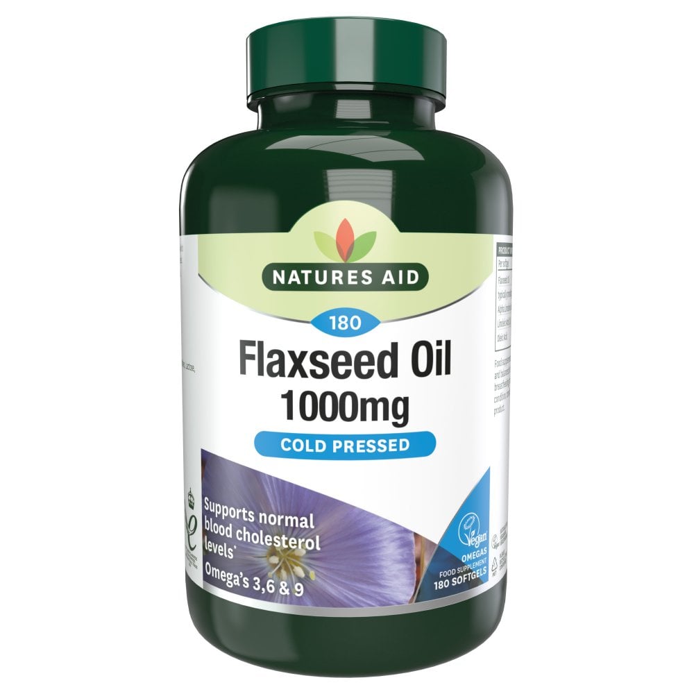 Natures Aid Flaxseed Oil 1000mg