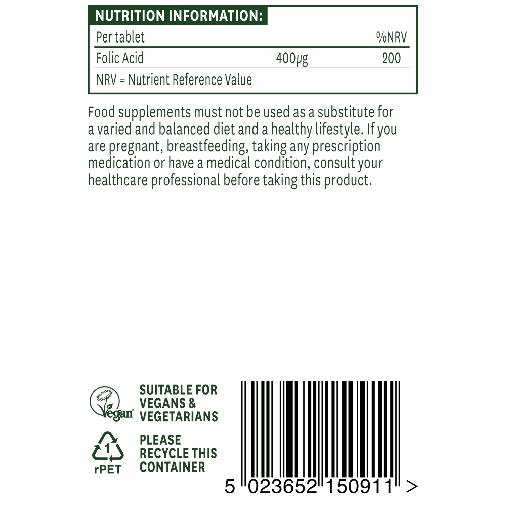 Natures Aid Folic Acid