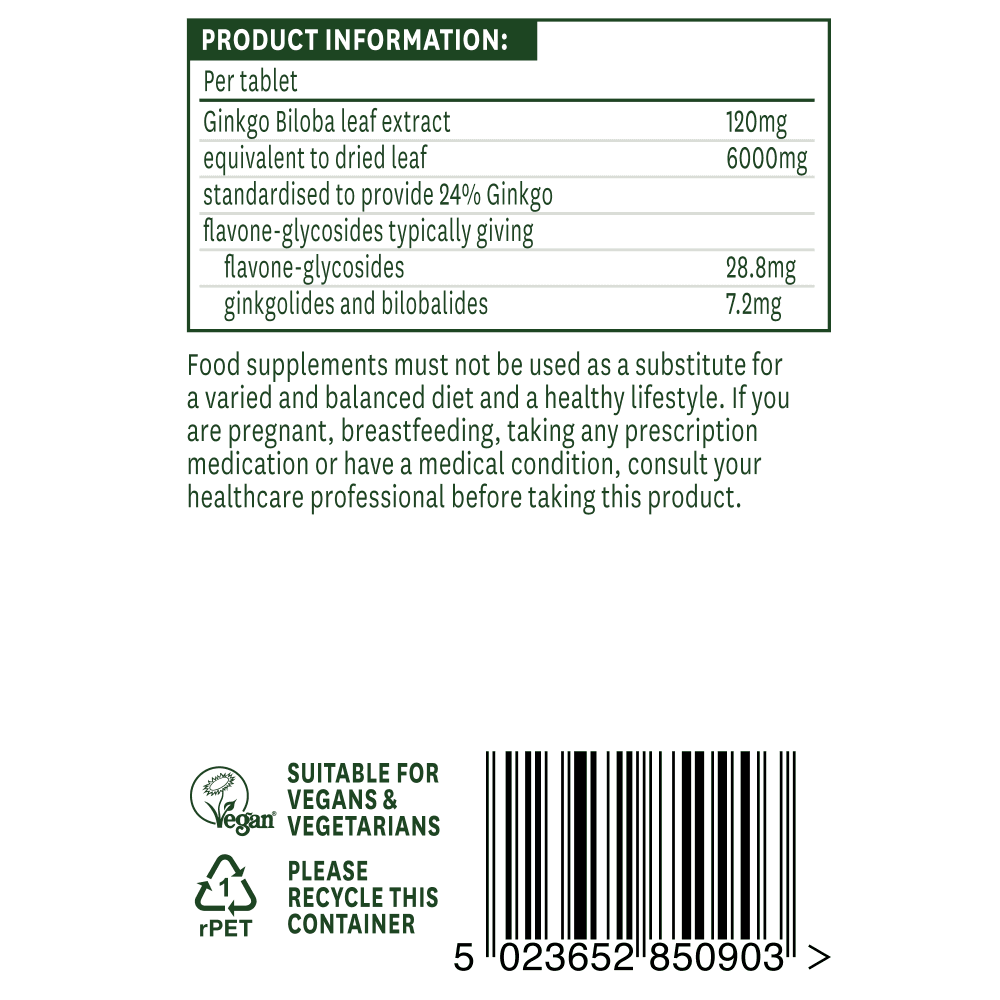 Natures Aid Ginkgo Biloba