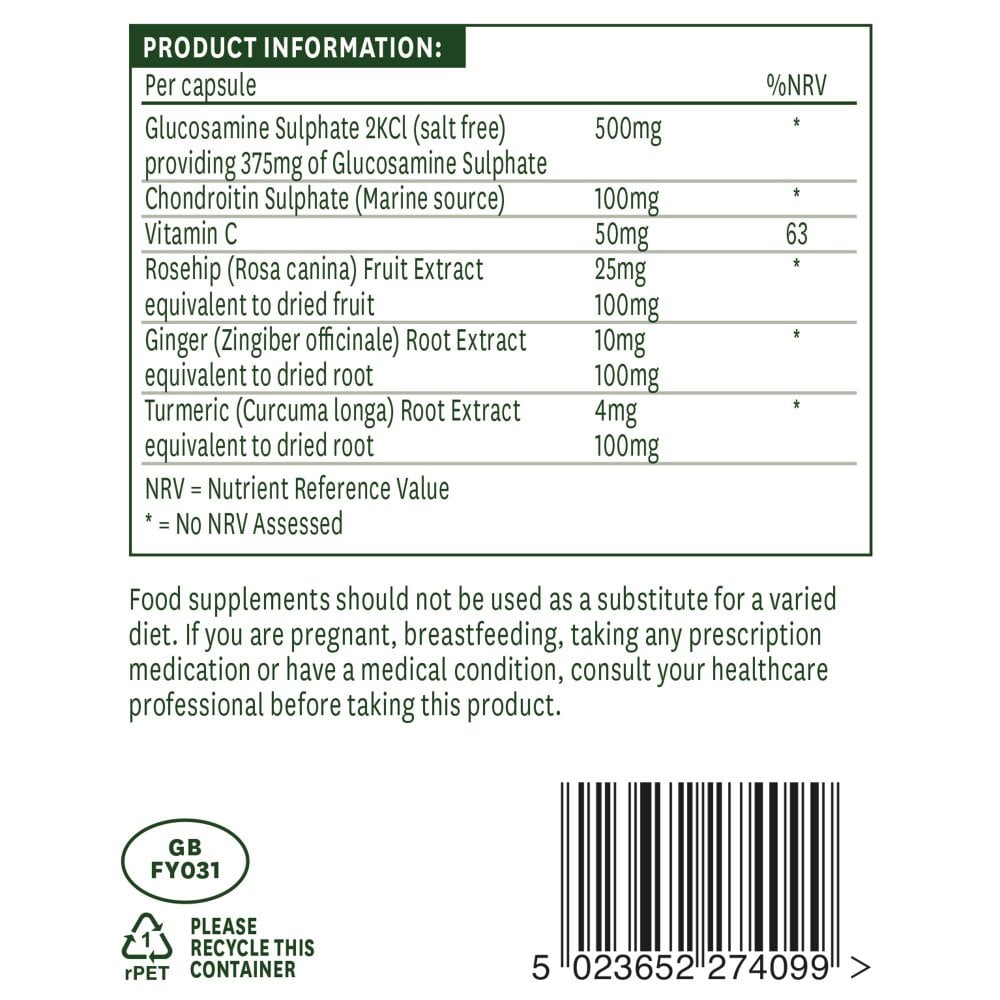 Natures Aid Glucosamine & Chondroitin Complex