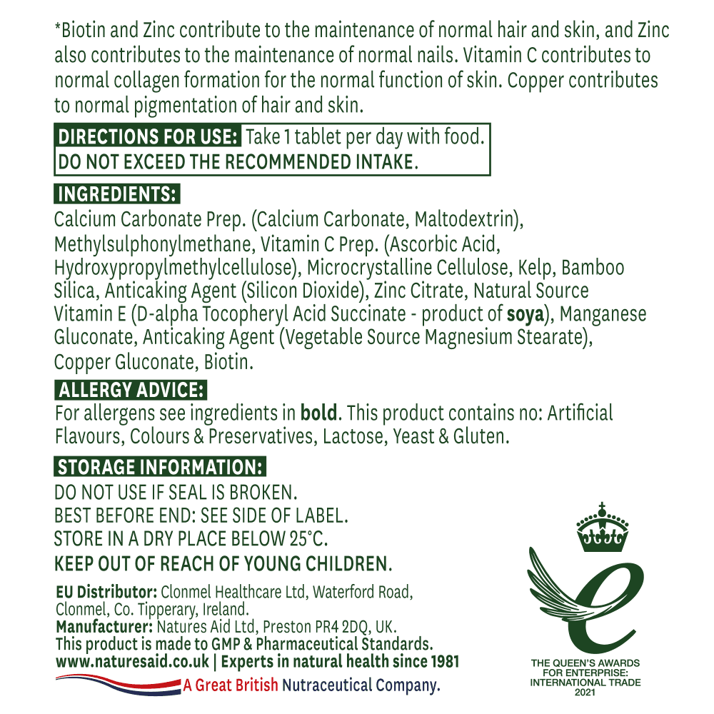 Natures Aid Hair, Skin and Nails Formula