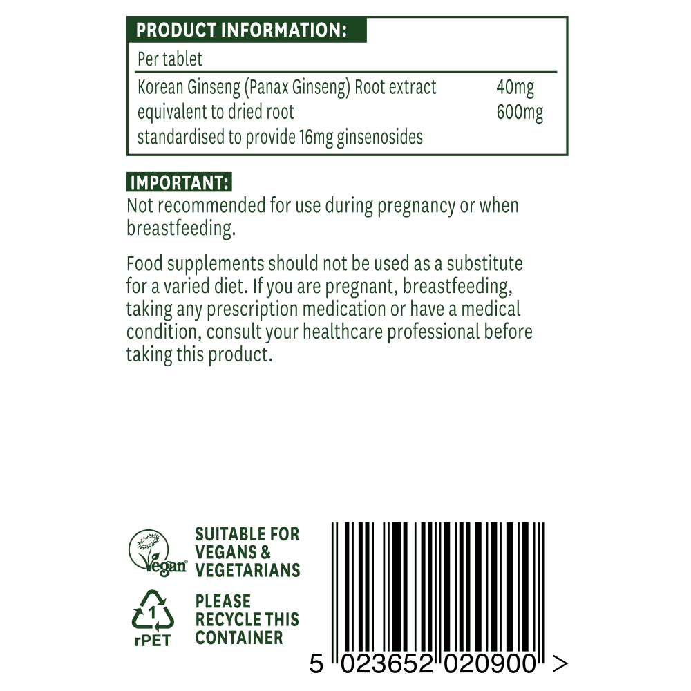 Natures Aid Korean Ginseng