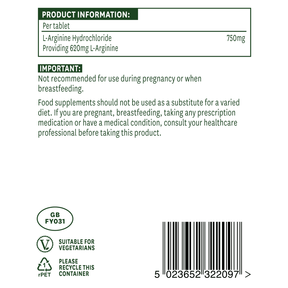 Natures Aid L-Arginine HCl