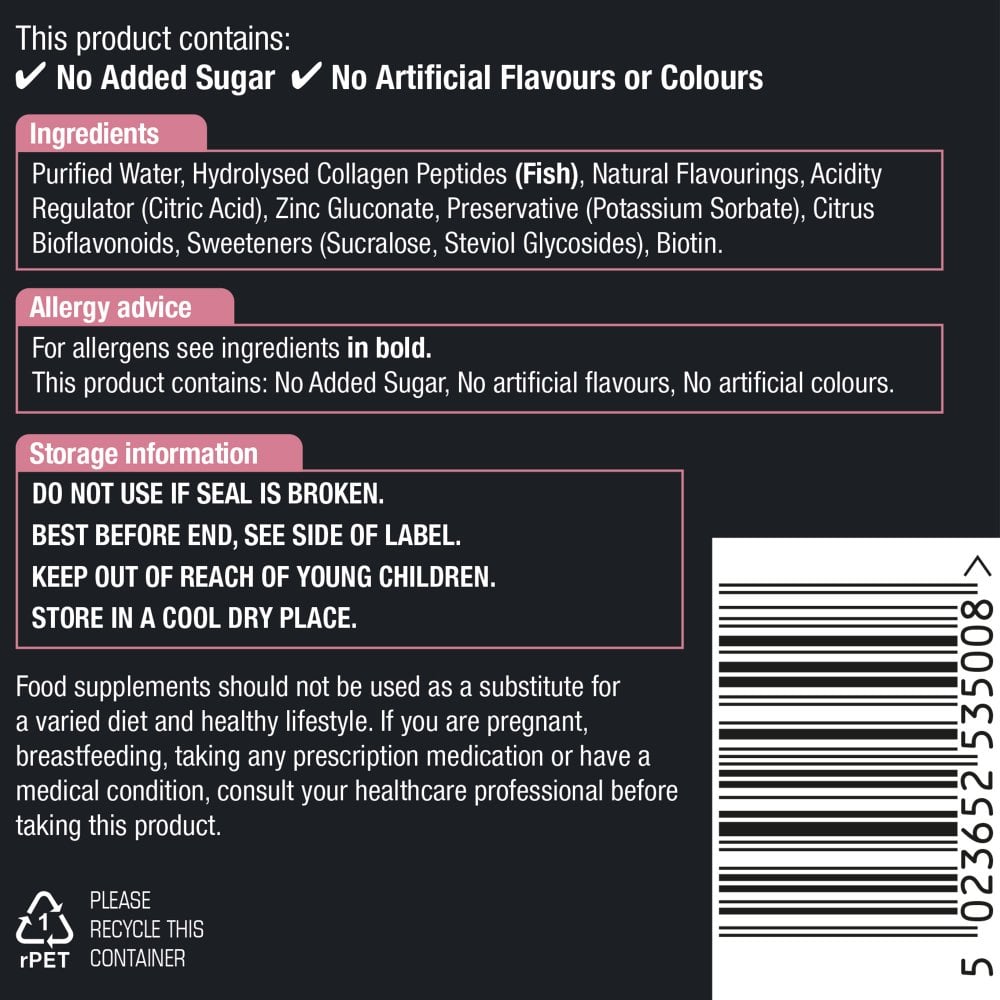 Natures Aid Marine Collagen Liquid 5000mg - Tropical 500ml