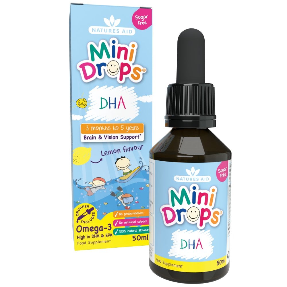 Natures Aid Mini Drops DHA (Omega-3)