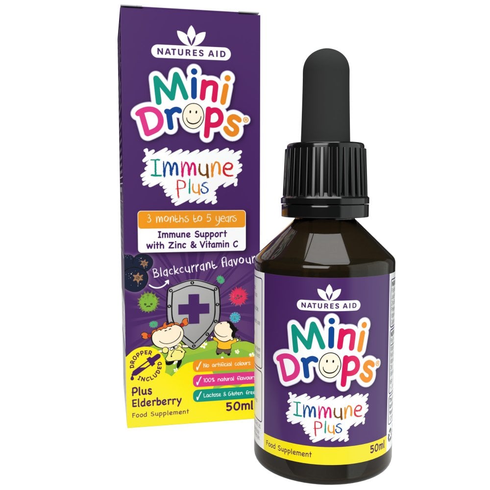 Natures Aid Mini Drops Immune Plus