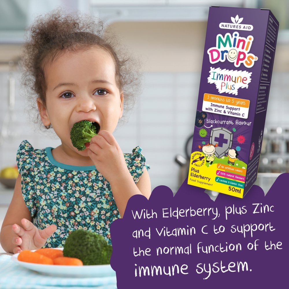 Natures Aid Mini Drops Immune Plus