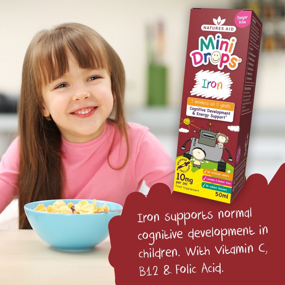 Natures Aid Mini Drops Iron
