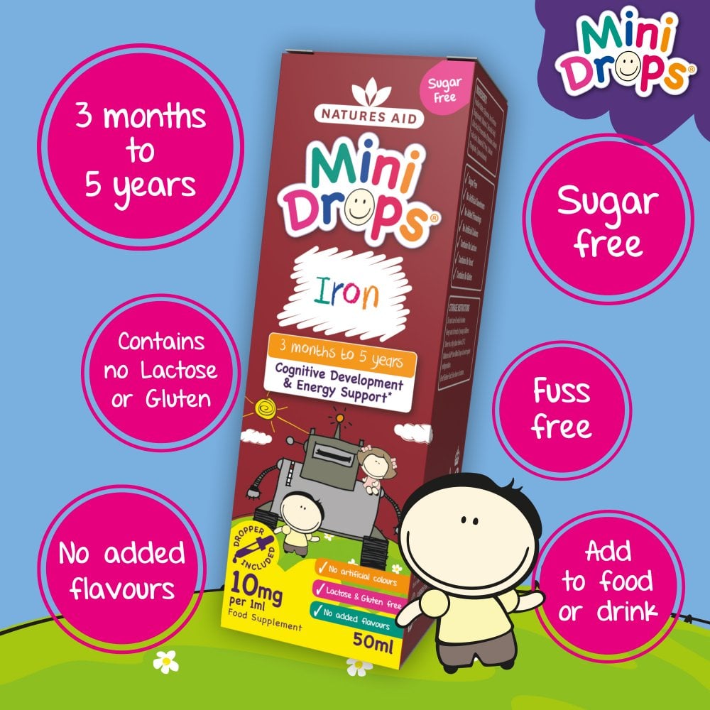 Natures Aid Mini Drops Iron