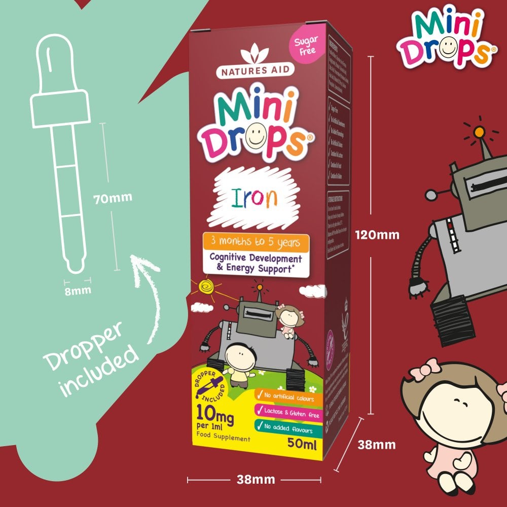 Natures Aid Mini Drops Iron