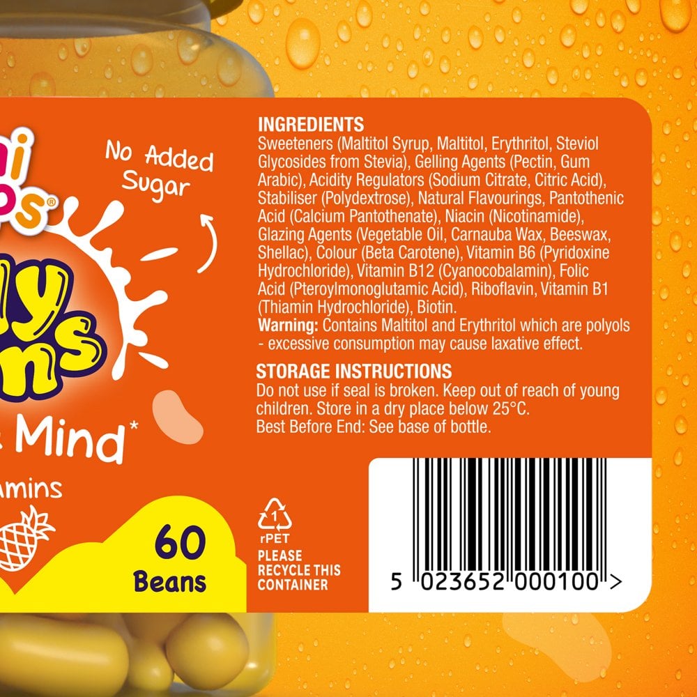 Natures Aid Mini Drops Jelly Beans Energy and Mind