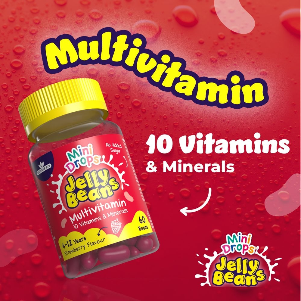 Natures Aid Mini Drops Jelly Beans Multivitamin