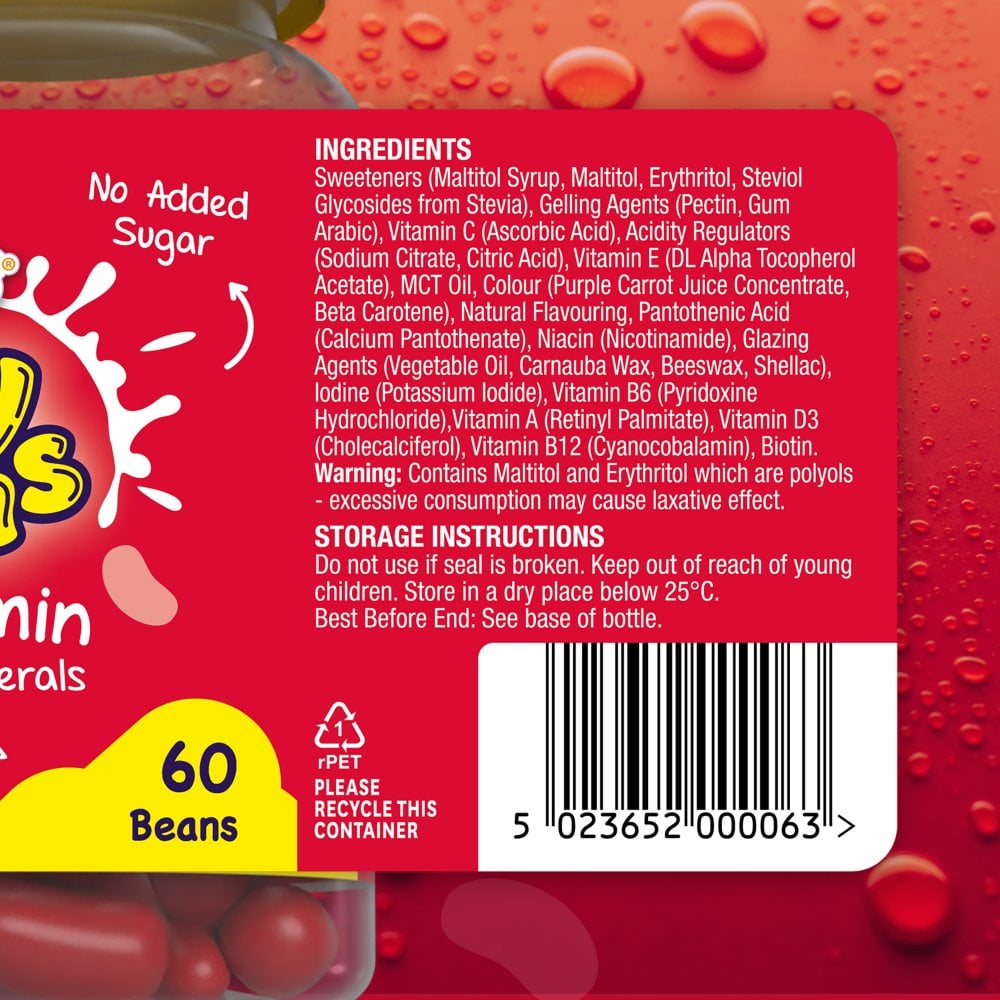 Natures Aid Mini Drops Jelly Beans Multivitamin