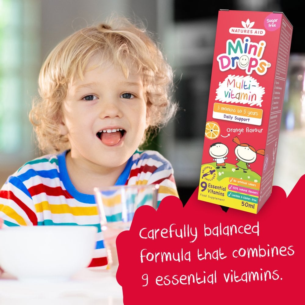 Natures Aid Mini Drops Multivitamin