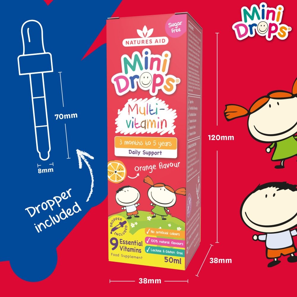Natures Aid Mini Drops Multivitamin