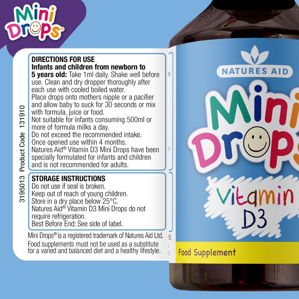 Natures Aid Mini Drops Vitamin D