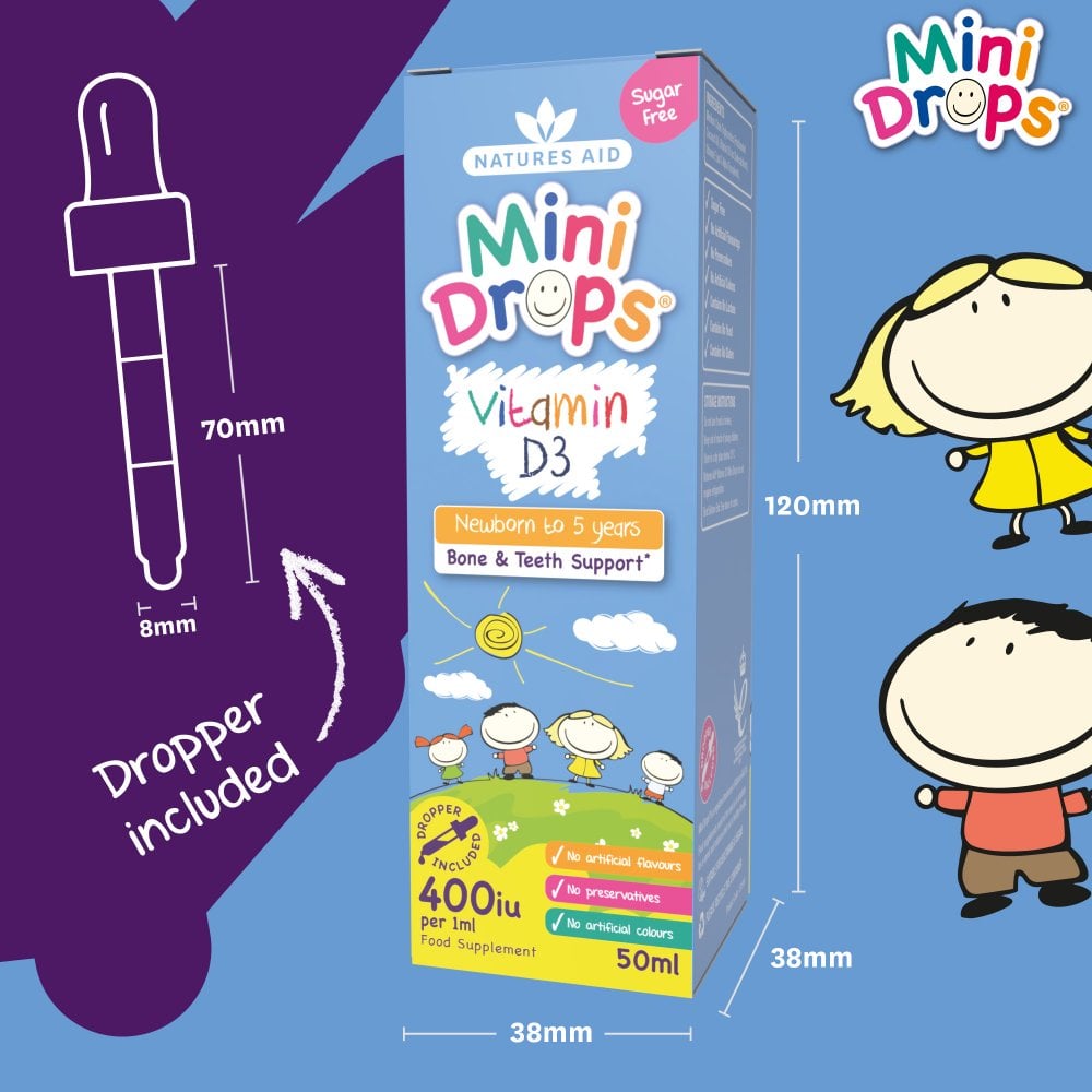 Natures Aid Mini Drops Vitamin D