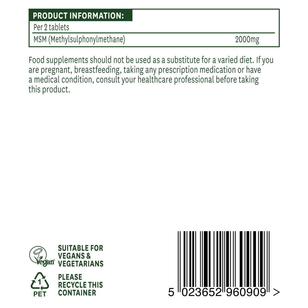 Natures Aid MSM 1000mg