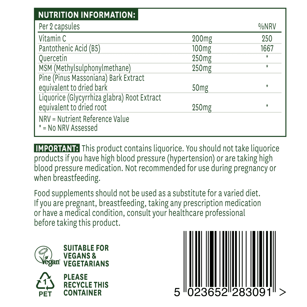 Natures Aid Quercetin Formula