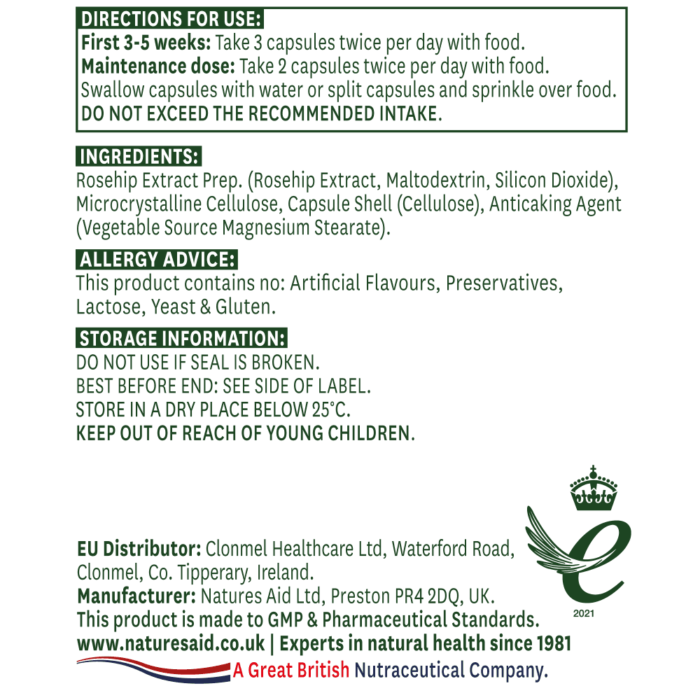 Natures Aid Rosehip 750mg