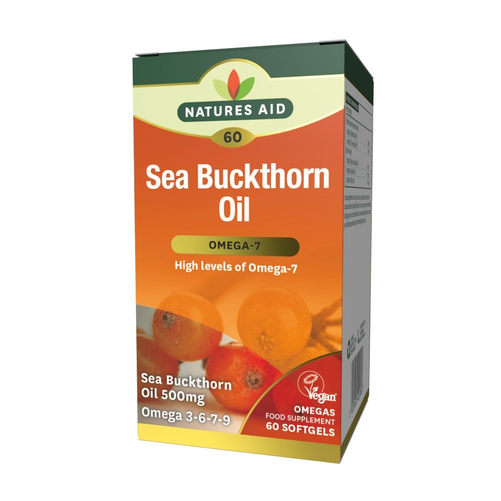 Natures Aid Sea Buckthorn Oil 500mg