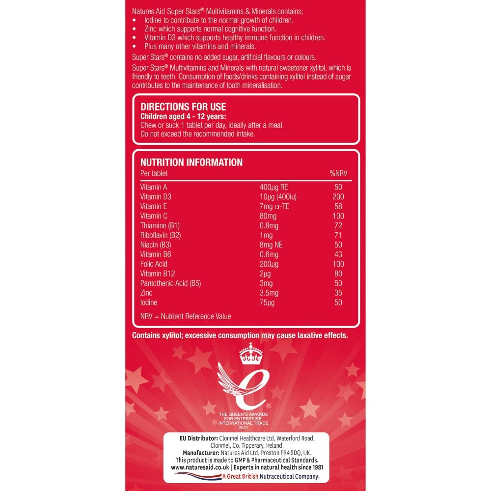 Natures Aid Super Stars Multivitamin
