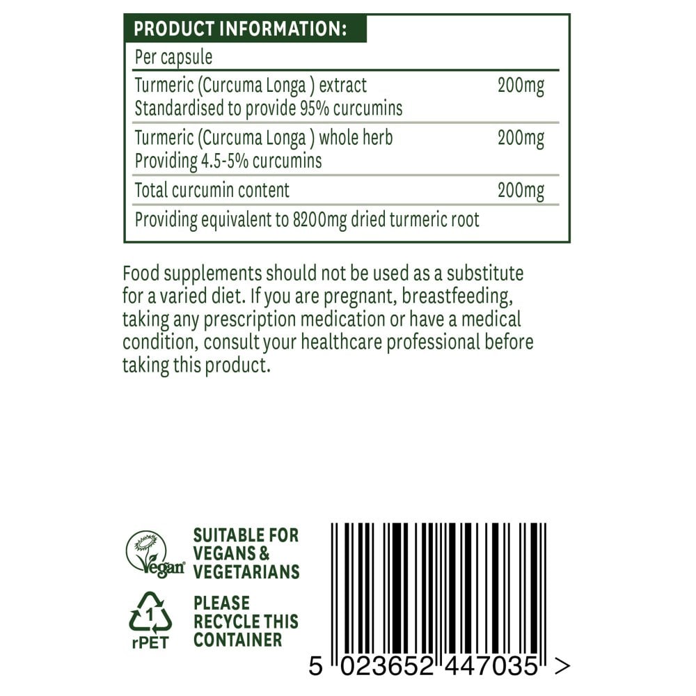 Natures Aid Turmeric 8200mg