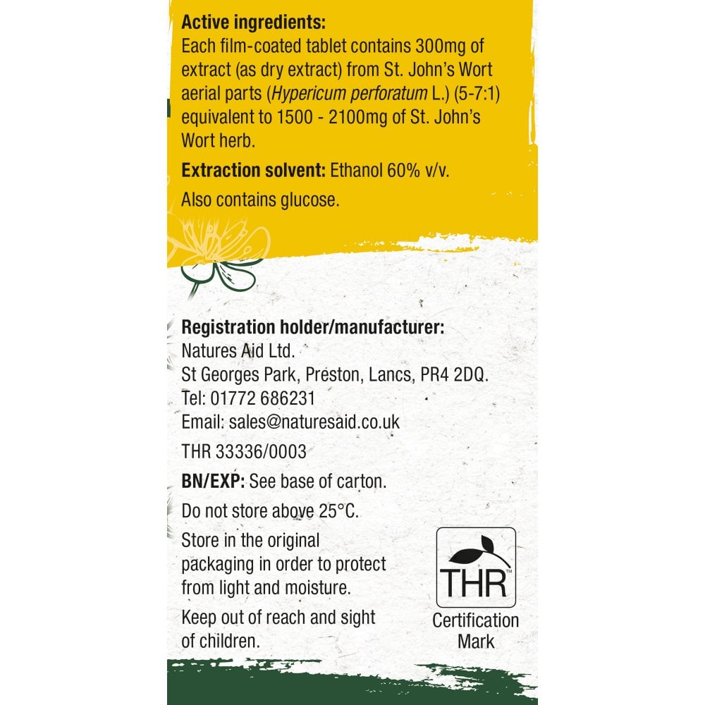 Natures Aid Ucalm (St John's Wort)