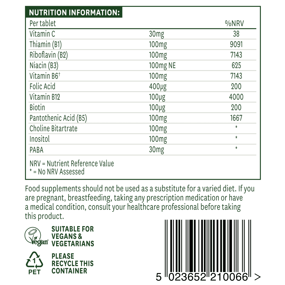 Natures Aid Vitamin B Complex 100