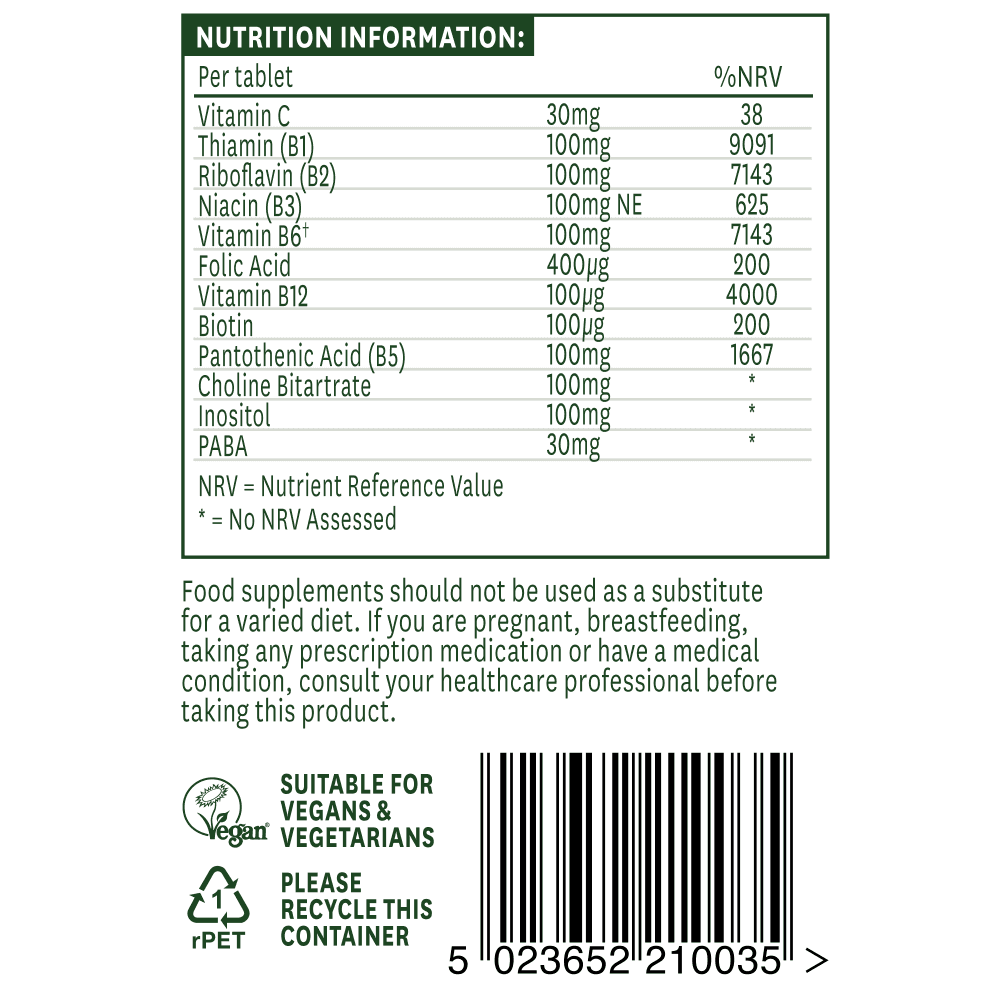 Natures Aid Vitamin B Complex 100