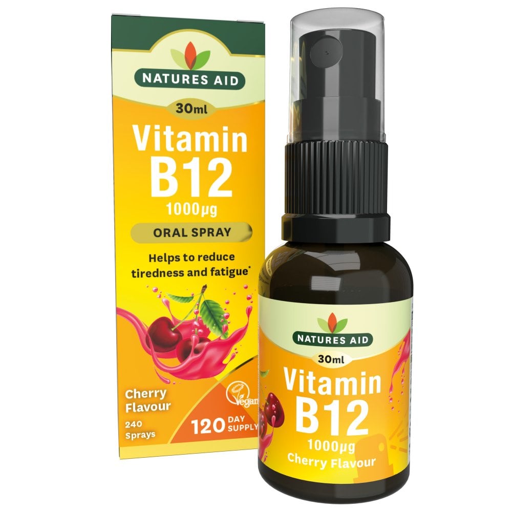 Natures Aid Vitamin B12 Daily Oral Spray 30ml
