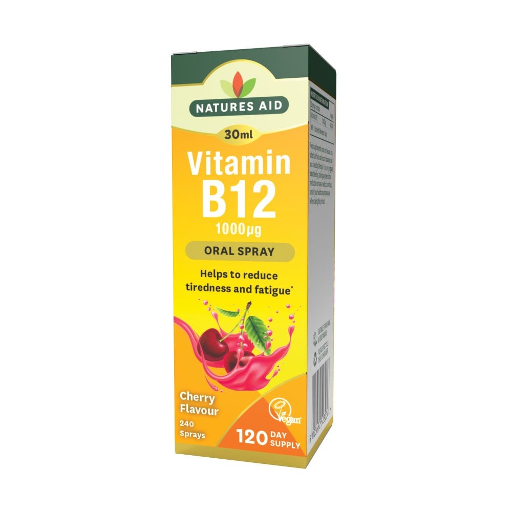 Natures Aid Vitamin B12 Daily Oral Spray 30ml