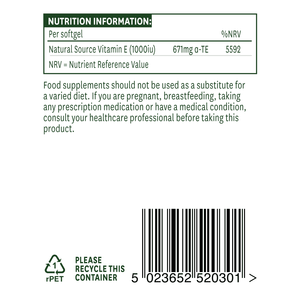 Natures Aid Vitamin E 1000iu