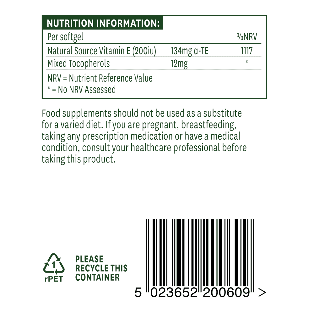 Natures Aid Vitamin E 200iu