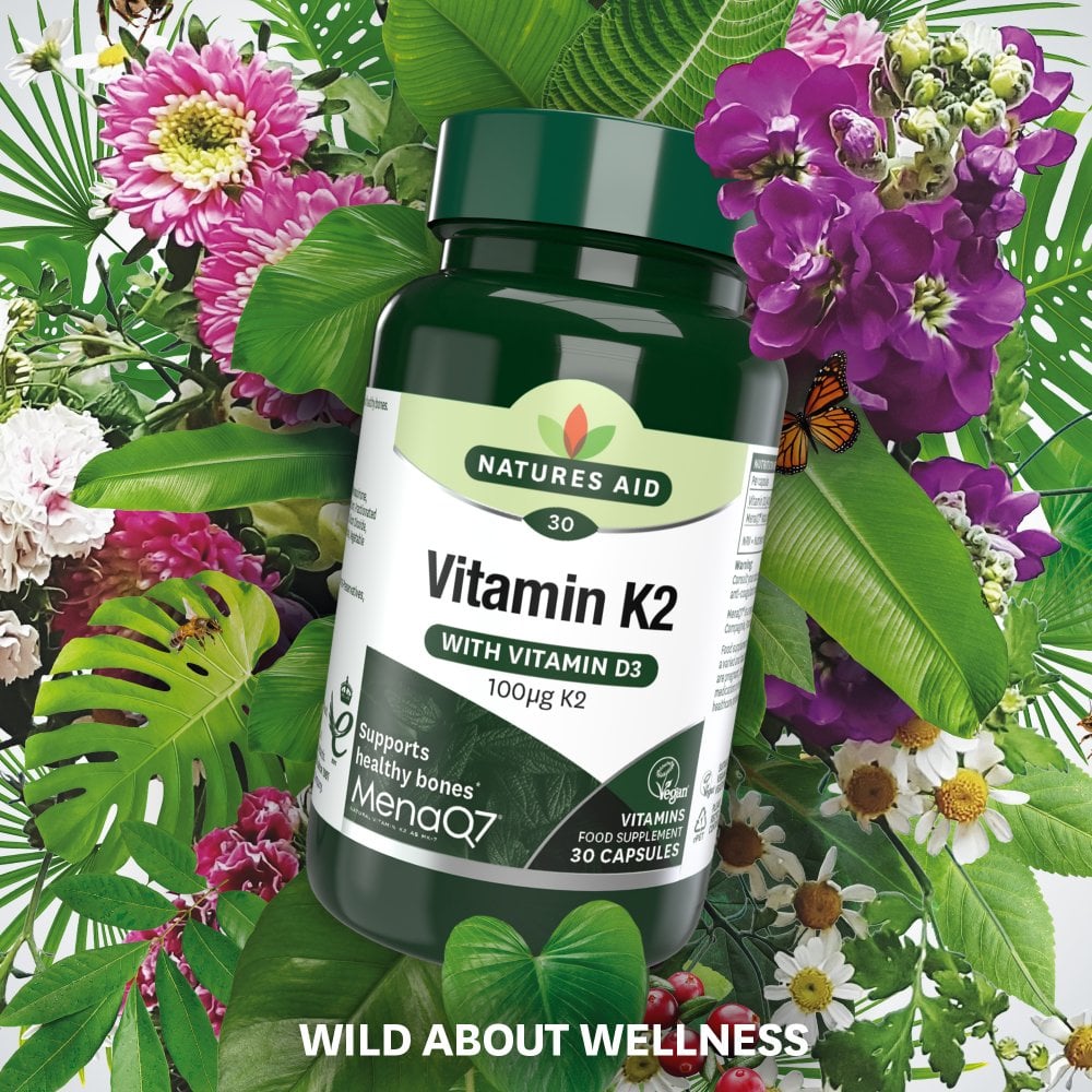 Natures Aid Vitamin K2 MenaQ7 (with Vitamin D3)