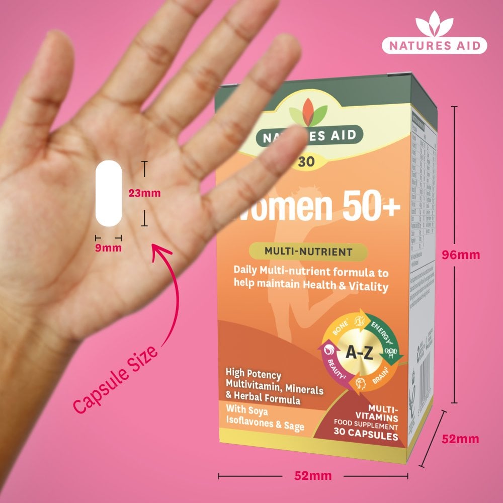 Natures Aid Women's 50+ Multi-Vitamins & Minerals