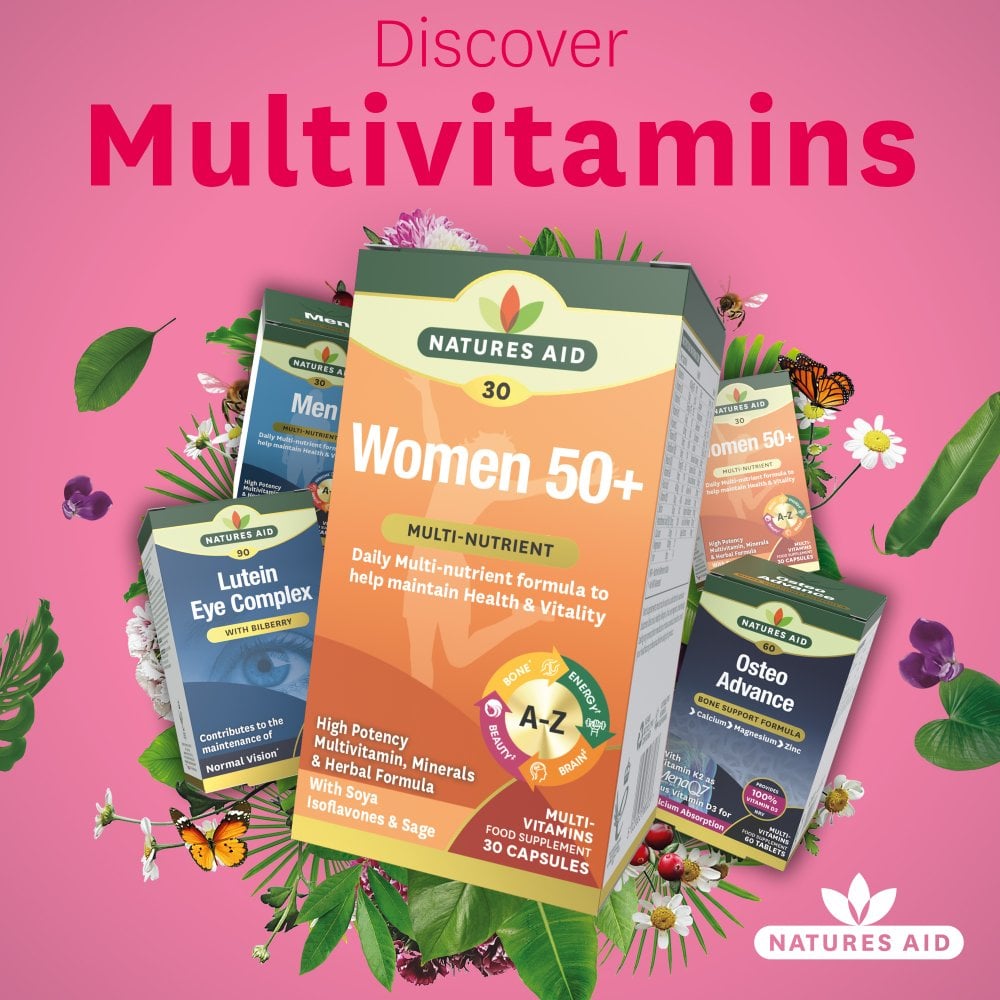 Natures Aid Women's 50+ Multi-Vitamins & Minerals