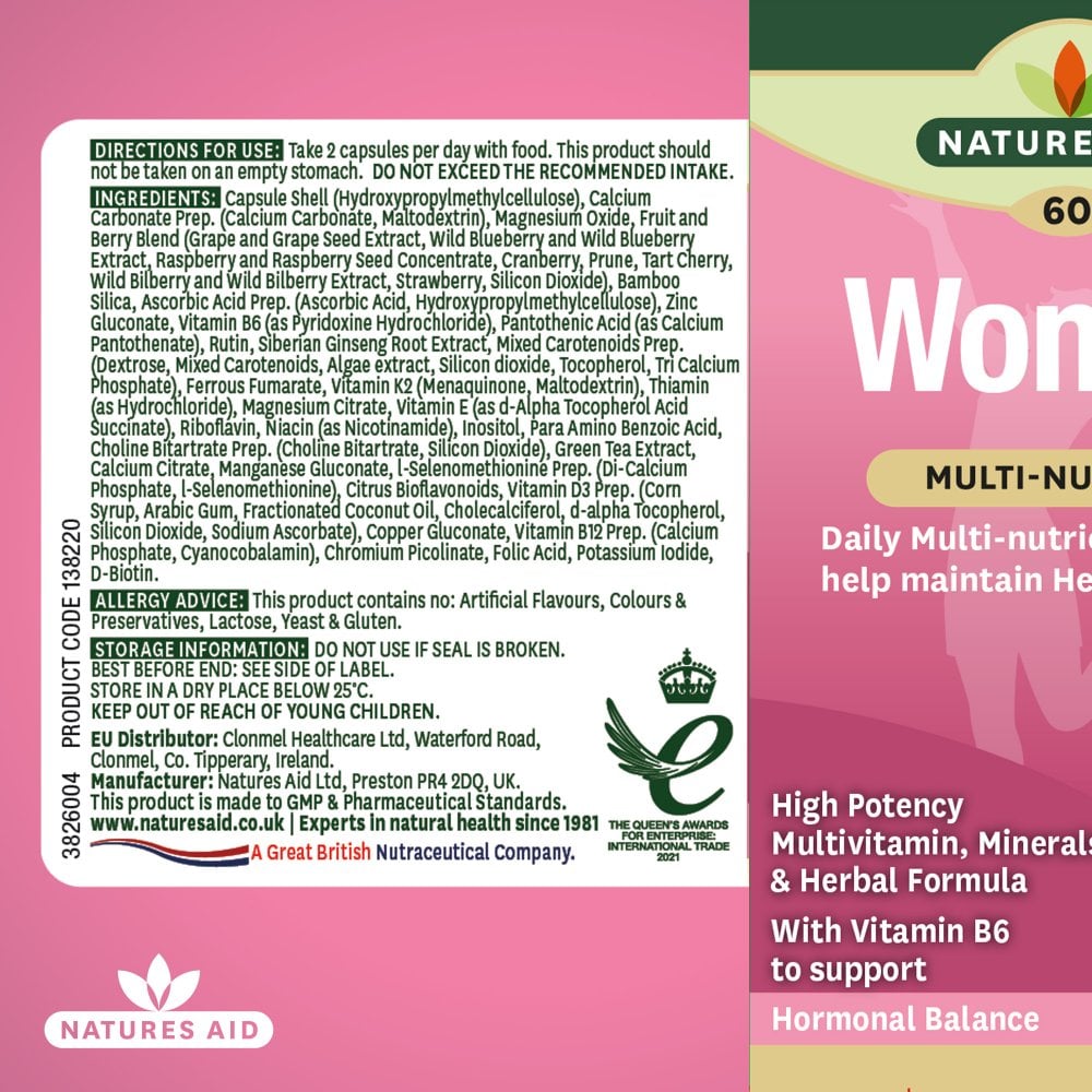 Natures Aid Women's Multi-Vitamins & Minerals