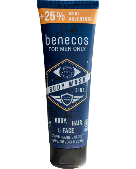 Benecos Men's 3 in 1 Body Wash
