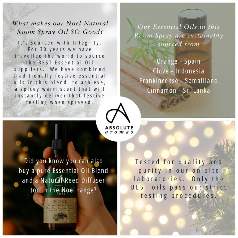 Absolute Aromas Noel Natural Room Spray
