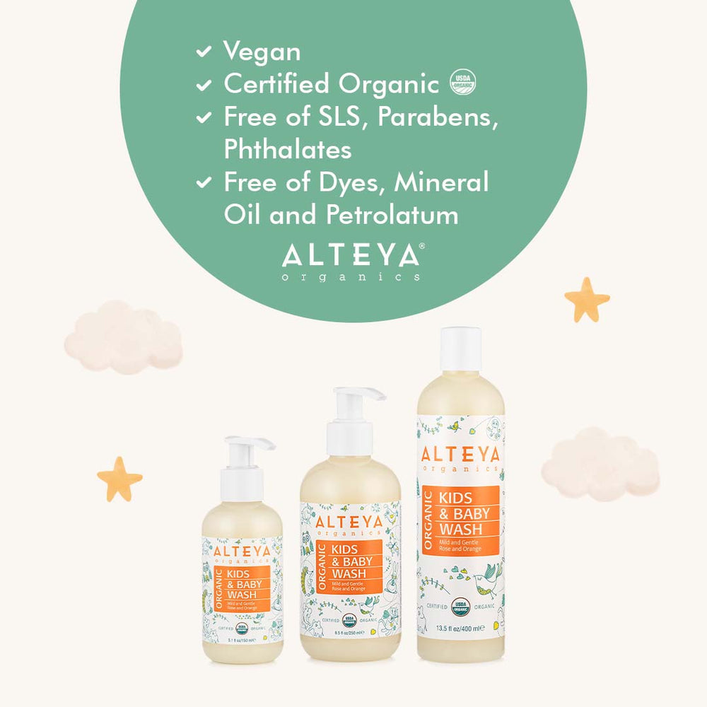 Alteya Organics Organic Kids & Baby Wash 400ml