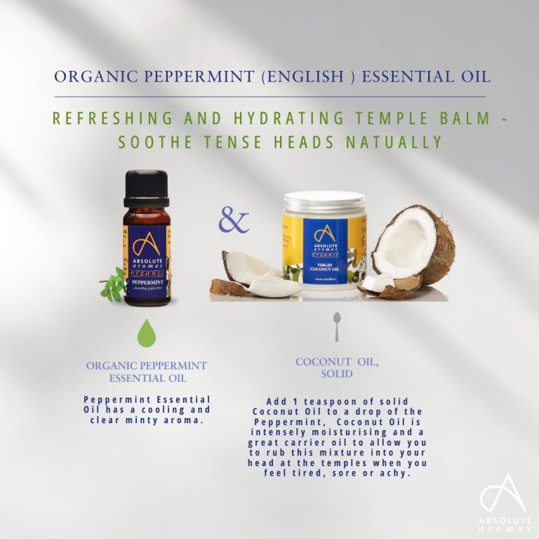 Absolute Aromas Organic Peppermint Essential Oil (English)