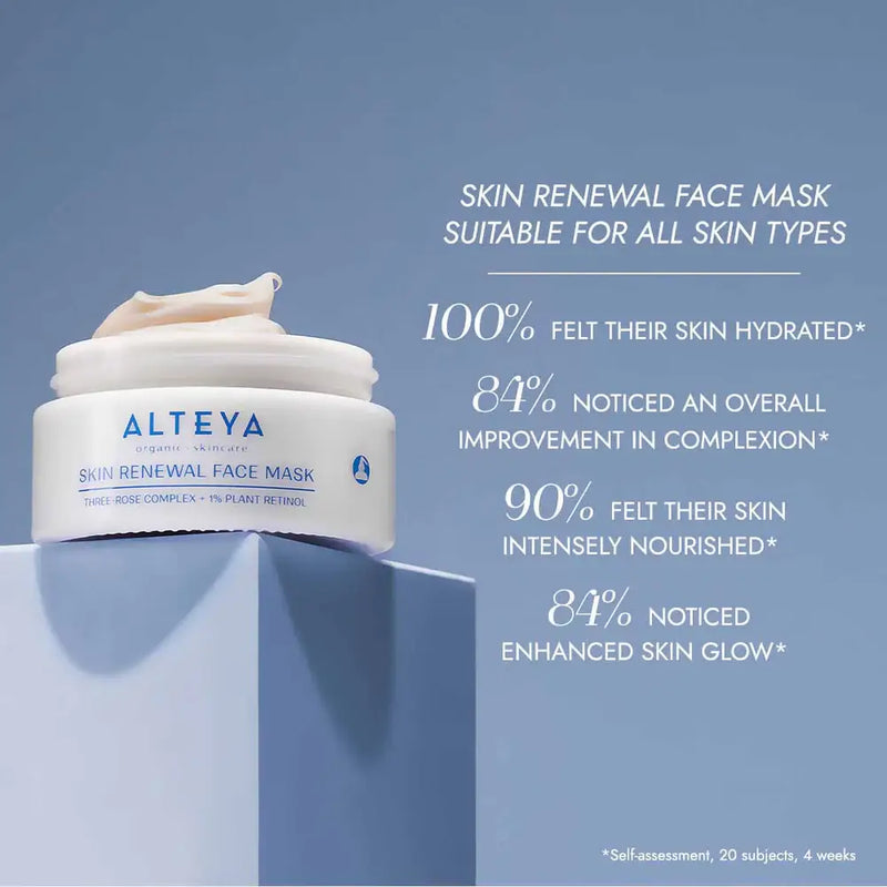 Alteya Organics Organic Renewal Face Mask Rose Hydrobiome 50 Ml