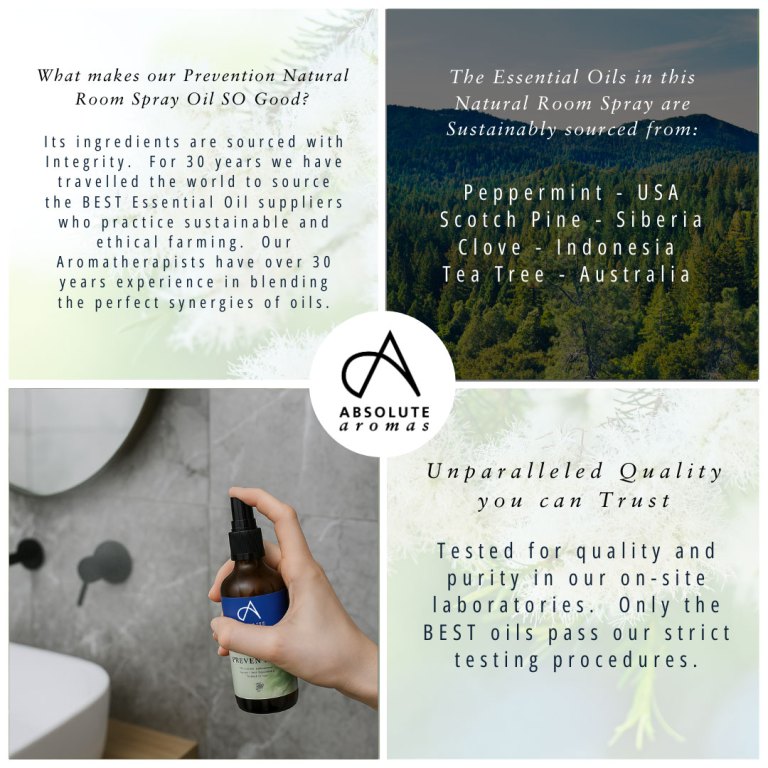 Absolute Aromas Prevention Natural Room Spray