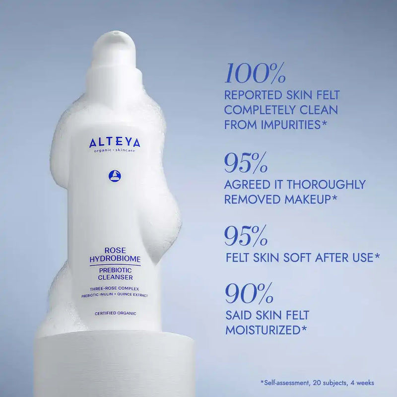 Alteya Organics Organic Prebiotic Cleanser Rose Hydrobiome 120 Ml