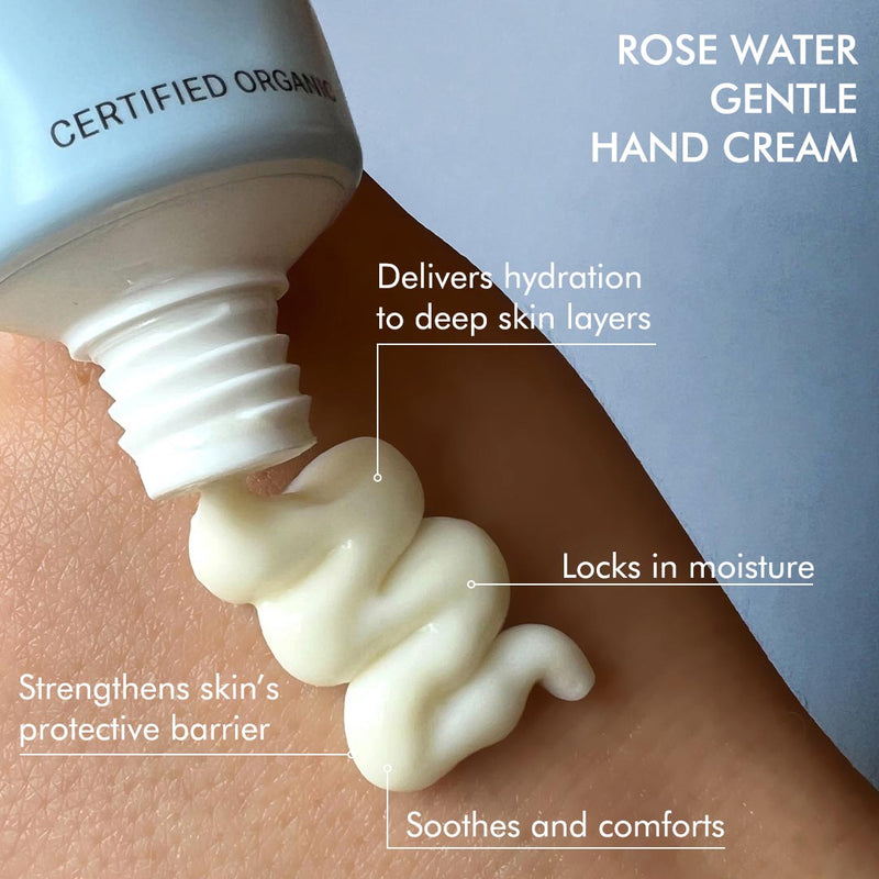 Alteya Organics Organic Rose Water Gentle Hand Cream - Hydrating Rosa Damascena Hydrolat
