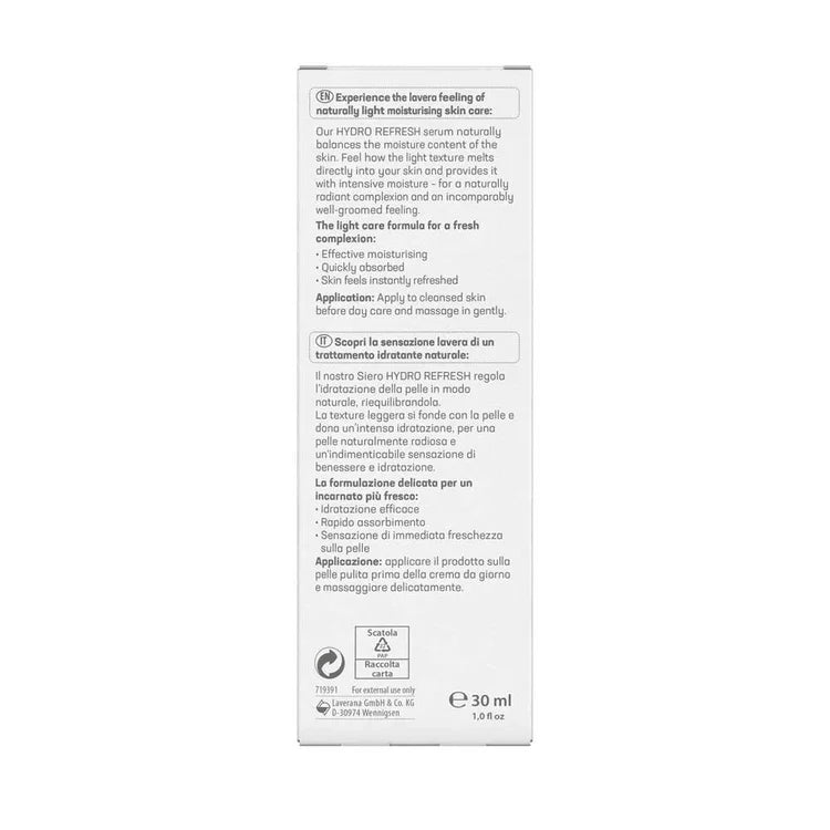 Lavera Hydro Refresh Serum - 30ml